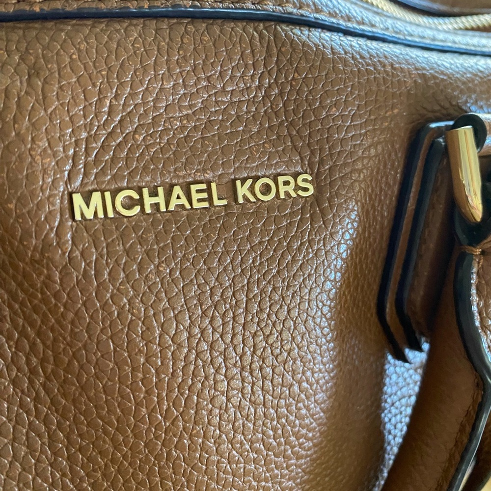 Michael Kors Brown Pebbled Leather Purse